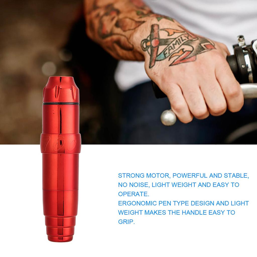 Professional Strong Motor Electric Tattoo Pen Machine Tattoo Artists Tool RCA Interface