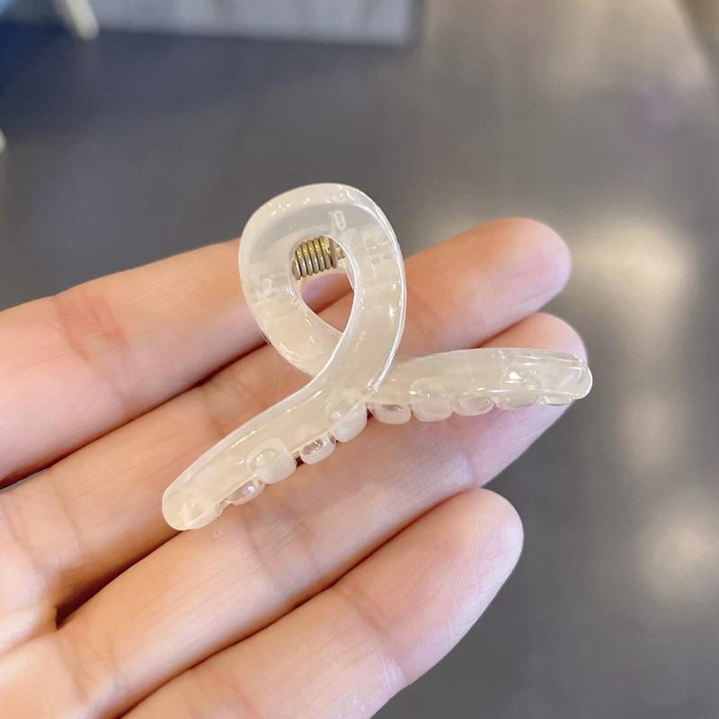 

Корейская заколка-краб для волос в форме сердца, акриловая, прозрачная, желейная, с любовью, для женщин, девушек, летний головной убор, аксессуары