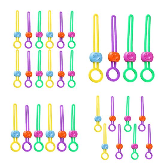 Dichtungsklammer Verstellbare Silikonbänder Snacks Mahlzeiten Vorratskammer Organisation Beutelclips Wiederverwendbare Küchenaufbewahrungslösung