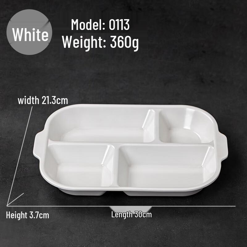 Melamine Divided Dinner Plate with Lid