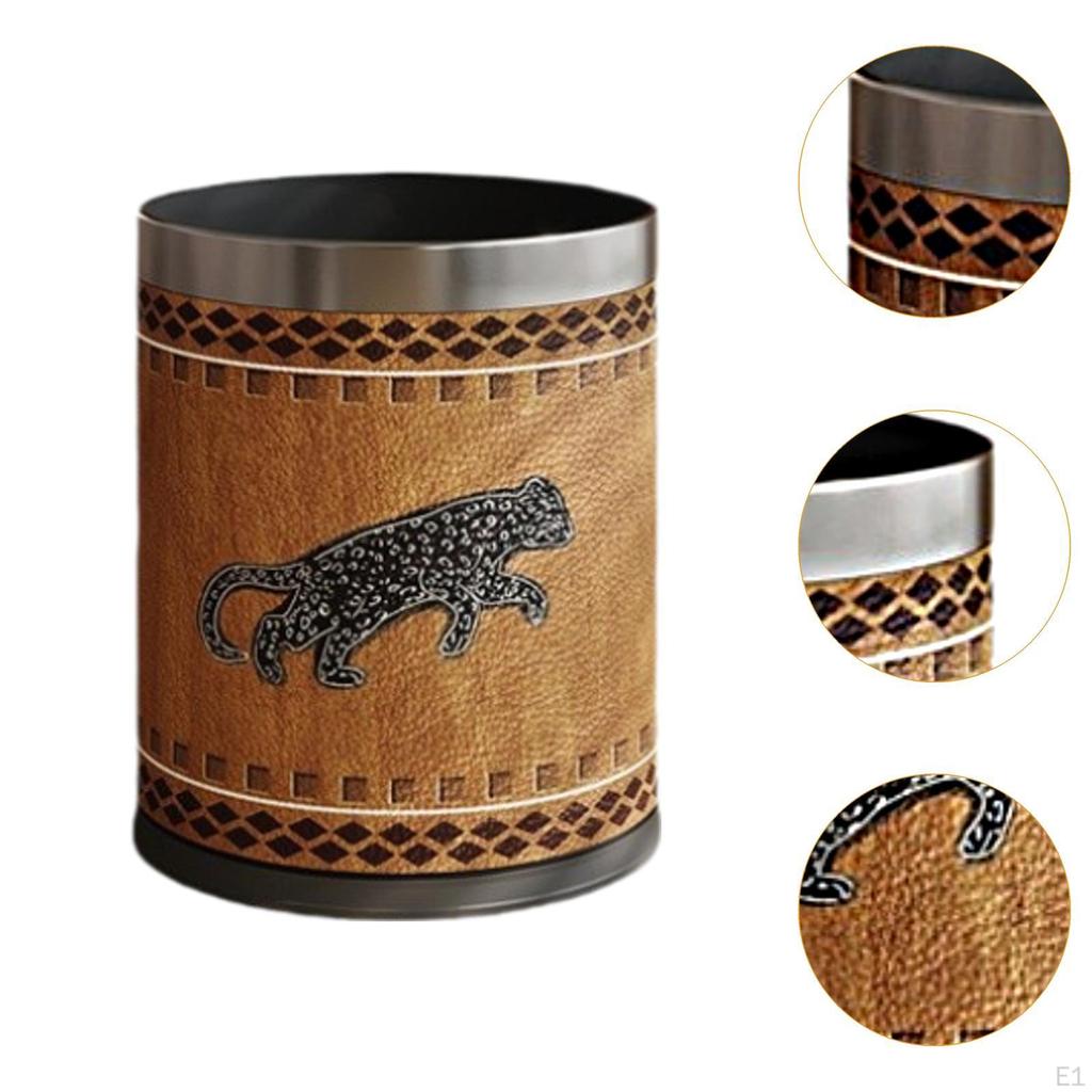 Cubo de Basura Redondo de 10 L para Hogar, Sala de Estar, Armario, Hotel