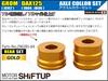 SHIFT UP Motorcycle Equipment, Wheels, Axle Color, Rear Set DAX125 (23-25) | GROM (21-24) Gold 290285-04