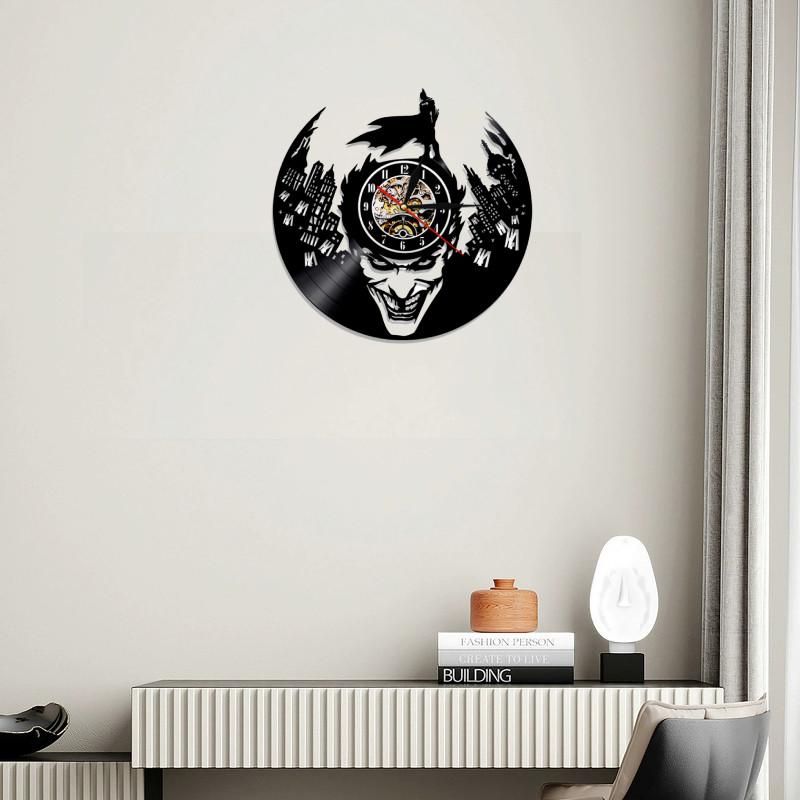Led Batman Joker Wall Clock Wall Light Color Change Vintage Control Remote
