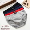 Men's Year of the Rat Red Cotton Underwear - Mid-Waist Plus Size with Breathable Sporty Waistband