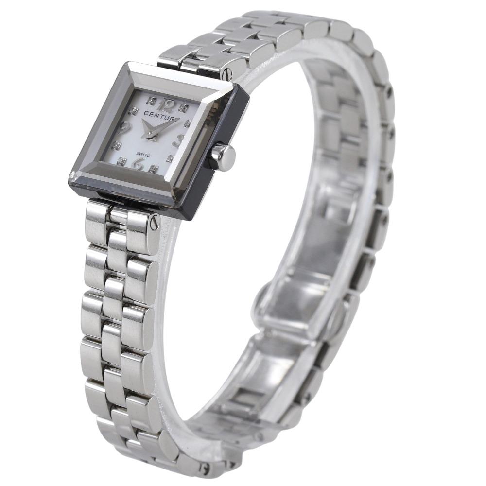 CENTURY jolly joker Watches 907.7.F.AB1.11-SA 8P diamond Silver/White White shellDial Stainless Steel/diamond Quartz Analog display Women Used