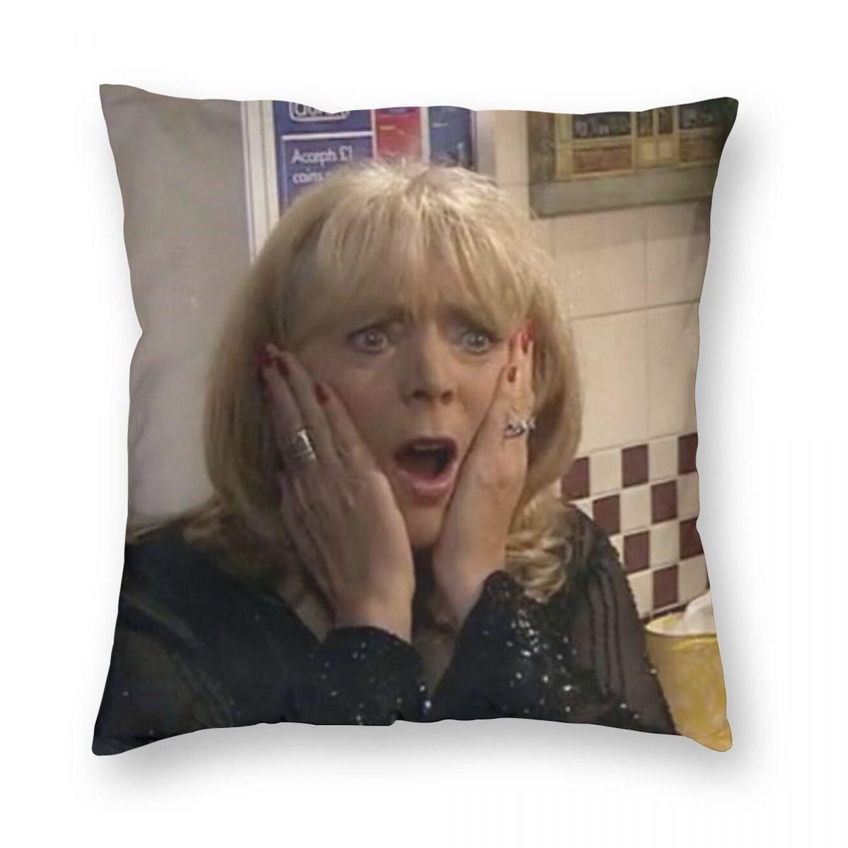 Gavin And Stacey Pam Shipman Pillowcase Polyester Linen Velvet Creative Zip Decor Home Cushion Cover 40x40cm