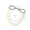 Stretchy Band Crochet Flower Headband Cute Colorful Design Comfortable Fit for Teen Girls Summer Sports Outdoor Activities