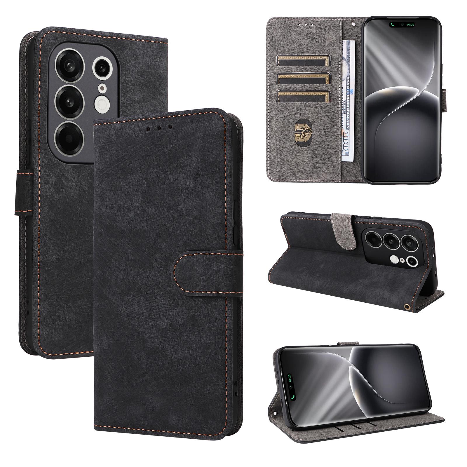 

Flip Cover compatible for Tecno Camon 15 Pro PU Leather Phone Case Full-Body Protection with [RFID Blocking] for Tecno Camon 15 Pro чёрный