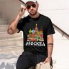 Russian Style Unisexs Tshirt Moscow Hedral Design Summer Casual Wear Gift For Travel Enthusiasts 2026 New Model Shortsleeve Crew