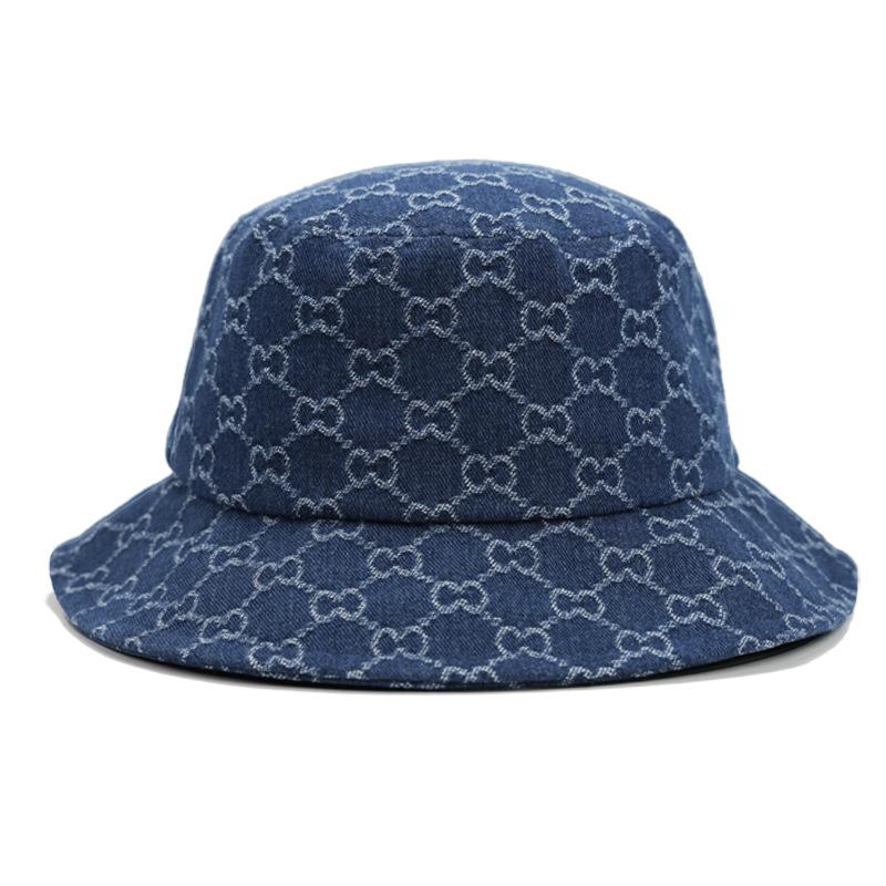 New bucket hat summer big eaves sunshade sunscreen hat, Japanese and Korean version fashion letter men's and women's basin hat
