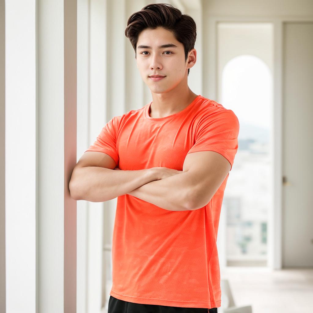 

Женская и мужская футболка с круглым вырезом и коротким рукавом L