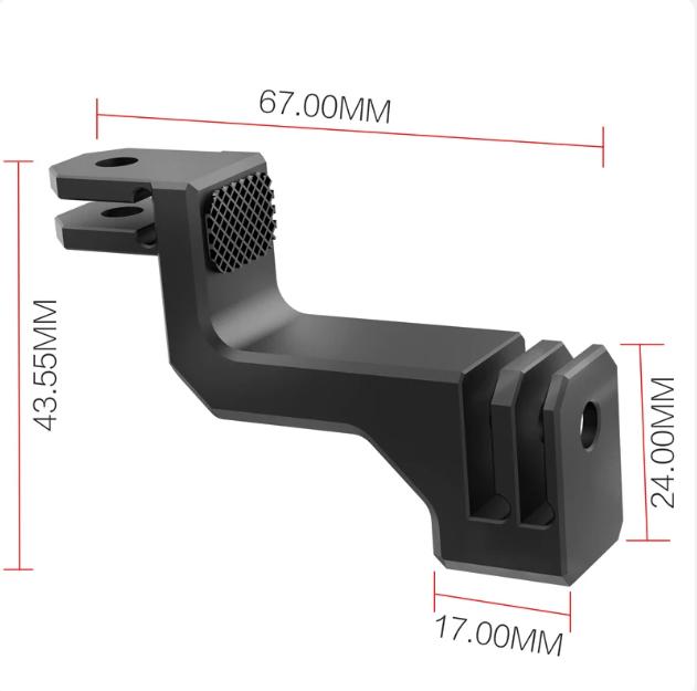 CNC-actiecamera Verticale beugel Verstelbare arm Montageadapter voor Gopro Dji Sjcam Verticale opname Eerste weergave Accessoires