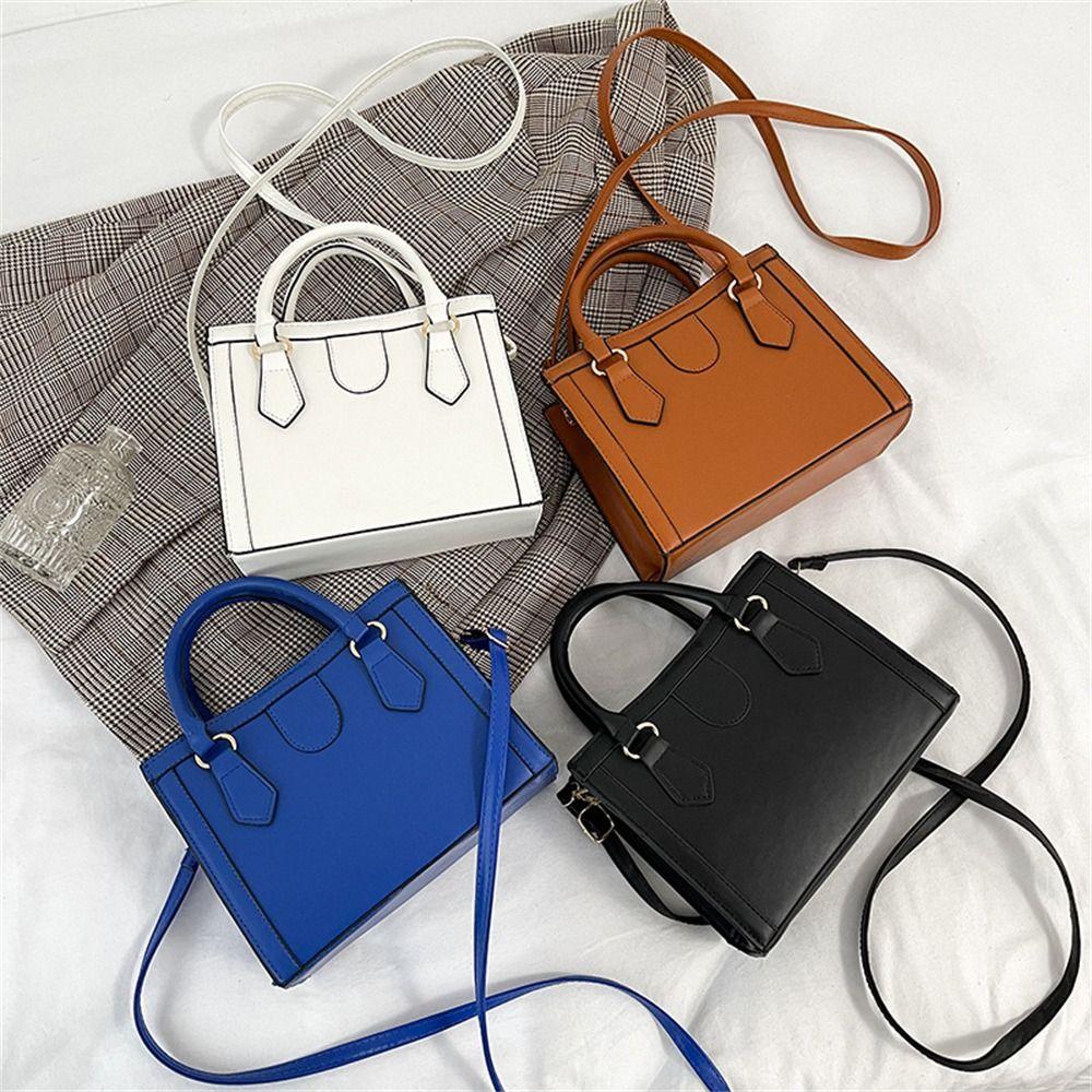 

Small Handbag PU Leather Messenger Bag Stylish Purse Women Girls
