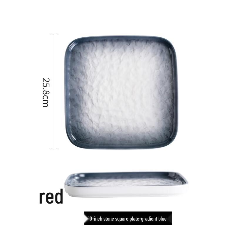 Nordic Ceramic Square Dinner Plate