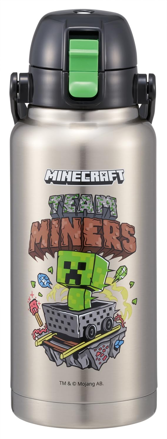

Skater Direct Mug Water Operation with for Bottle, 1000ml, One-Push Handle, Minecraft, Boys, STD10H-A
