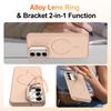 Phone Case For Samsung Galaxy A26 5G / A17 5G / A17 4G / A16 5G / A16 4G Skin-touch PC + TPU Magnetic Cover with Lens Frame Kickstand