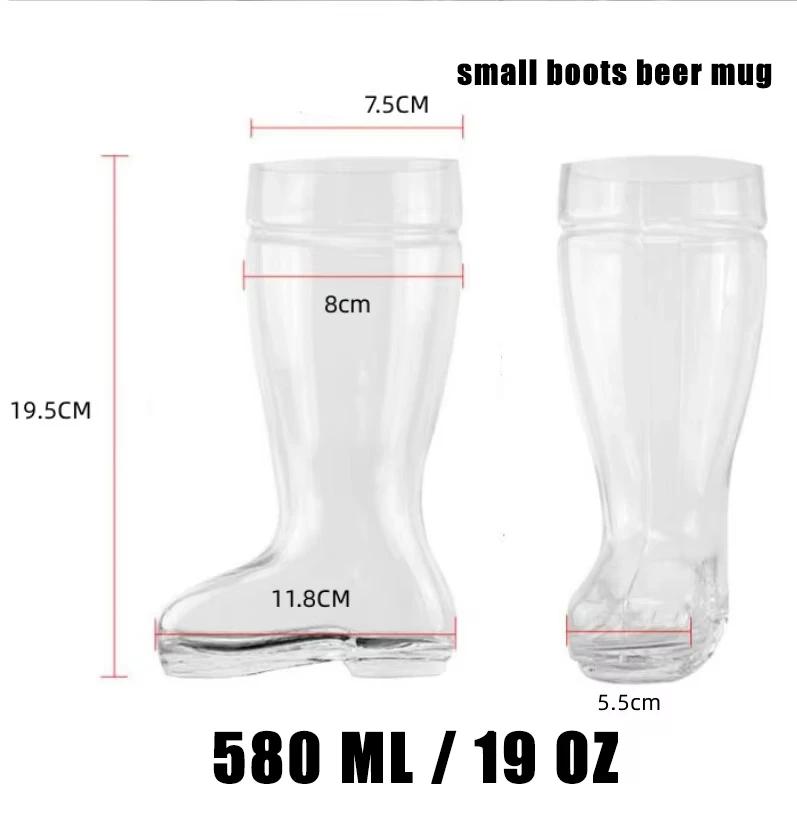 Large Capacity Boot Shape Glass Cup