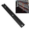 EBTOOLS L-Track Rails with Drilled Holes for Load Securing, Aluminum Airline Rails for Truck Beds (30mm), Black