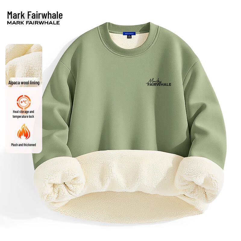Mark Fairwhale Men's Heavyweight Fleece-Lined Round Neck Sweatshirt