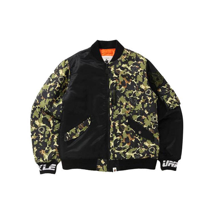 Bape X Unkle Mwa Camo MA 1 Jacket 0ZXJKM31903XG