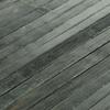 Tapis en bambou larges lattes et ganse gris 120x170