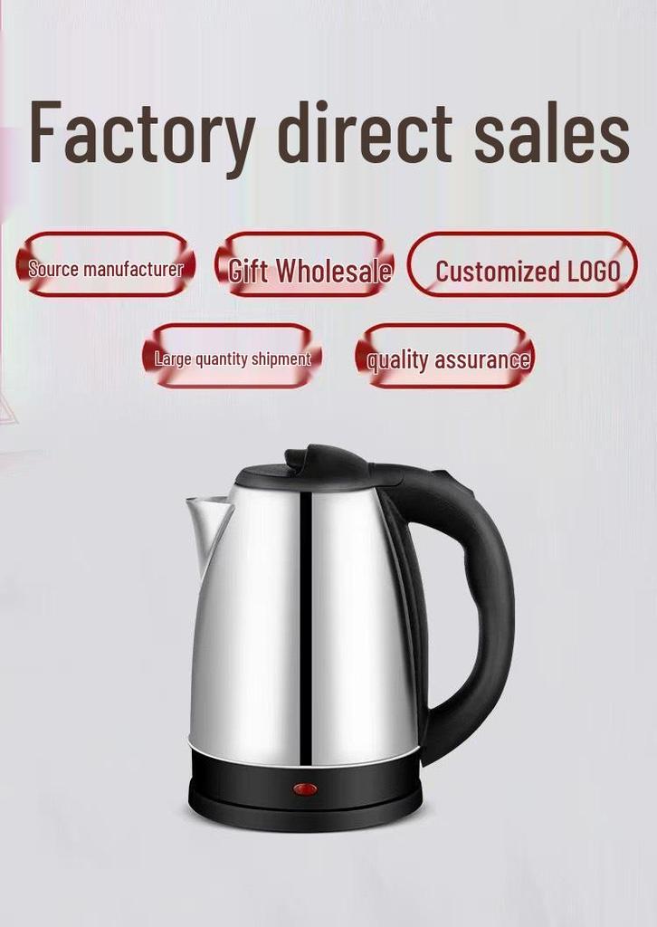 Stainless Steel Electric Kettle - Food Grade, Automatic Power-Off, Fast Heating, In Stock
