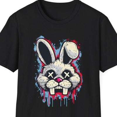 Mad Bunny T Shirt Graffiti Style Urban Vibe for Him Her