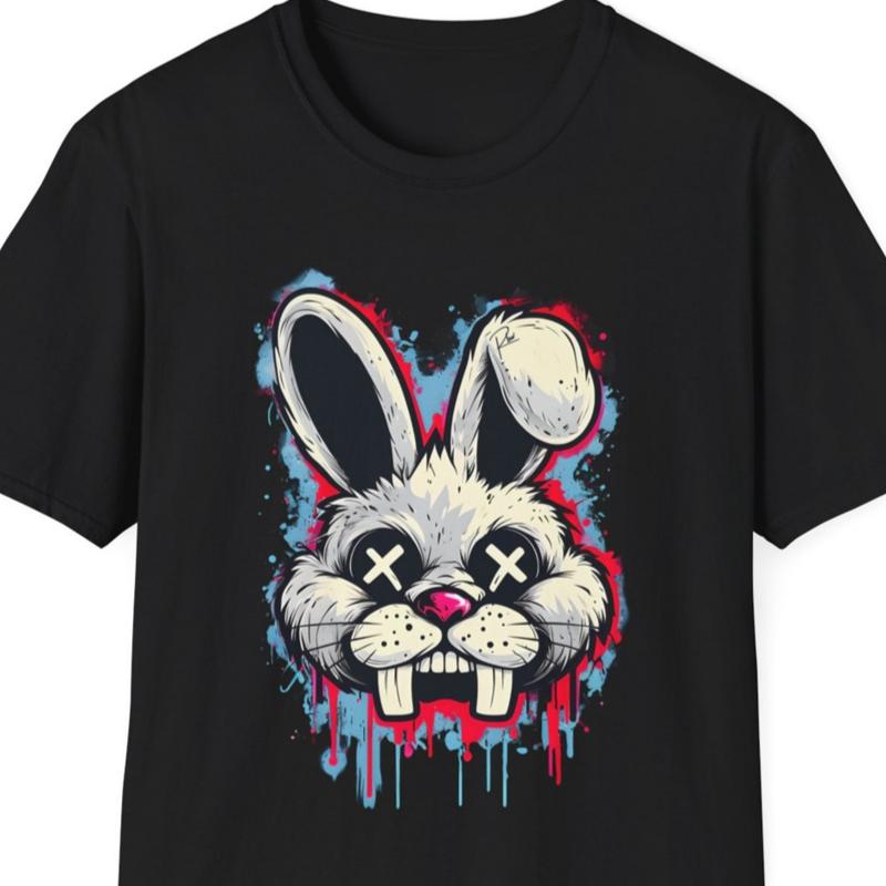 T-shirt Mad Bunny Stile Graffiti Vibe Urbana per Lui Lei