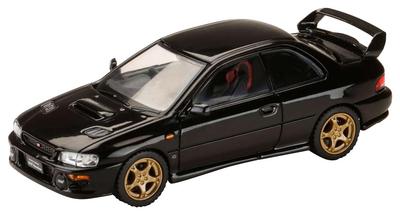 HJ64 Κλίμακα Μεταλλικό Αυτοκίνητο Subaru Impreza PURE SPORTS COUPE WRX τύπου R STi Έκδοση VWR Τύπου Μπροστινό Μαύρο Φινίρισμα Μοντέλο 1/64 (GC8) Προφυλακτήρας, Μίκα,