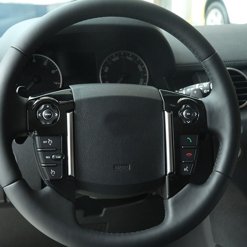 For Land Rover Discovery 4 LR4 For RR Sport 10-13 For Freelander 2 2013-2015 Steering Wheel Cover Trim Stickers  Car Accessories