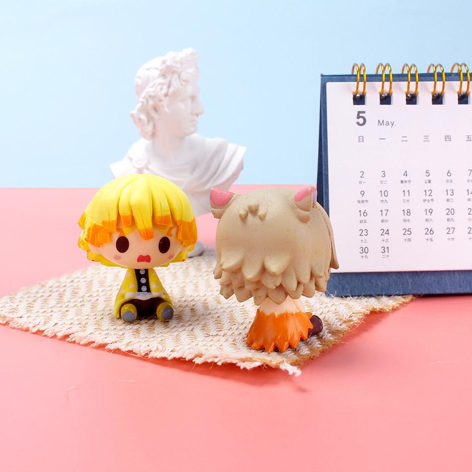 Demon Slayer Action Figure Kimetsu No Yaiba Kamado Tanjirou Nezuko Agatsuma Zenitsu Anime Model Statue Toy Gift Poseable Articulated Scale Detailed