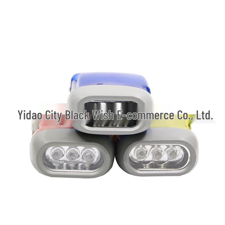 Hand-Pressed Rechargeable LED Flashlight: Super Bright, Energy-Saving, Creative Design, Self-Generating Power