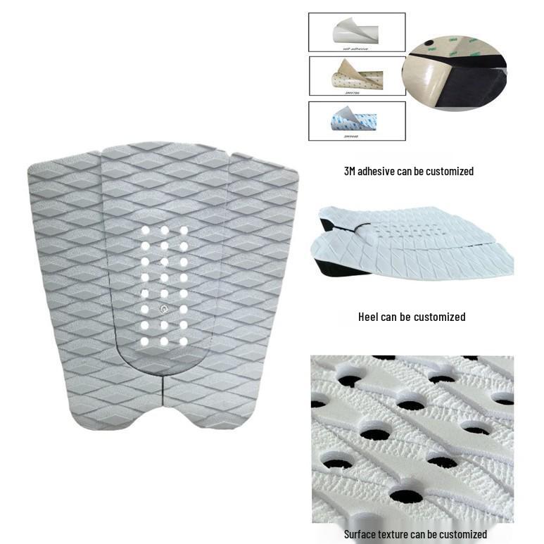 EVA Surfboard Non-Slip Pad with 3M Adhesive – SUP Paddleboard Anti-Slip Tail Pad and Heel Pad Surfing Accessory