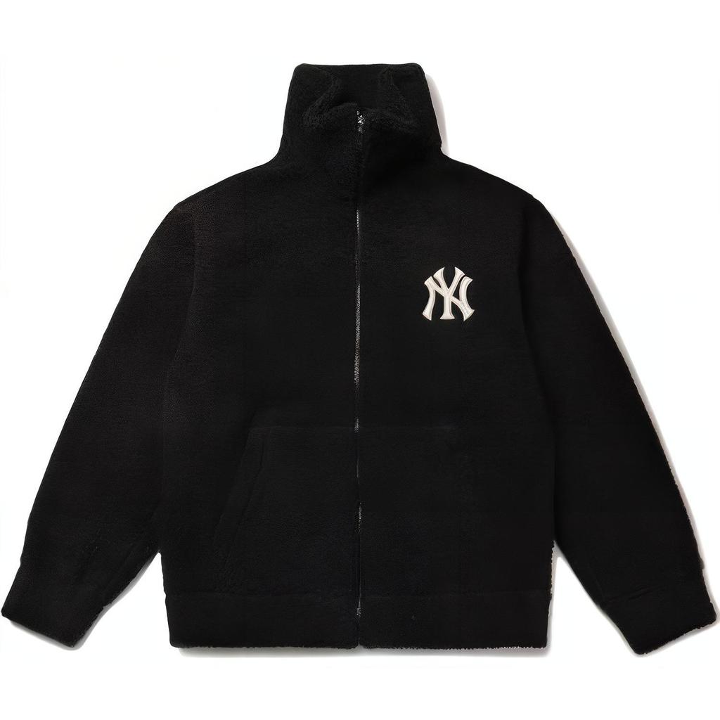 New MLB Dumble Velvet Jackets Unisex Black 31JPF3111-50L