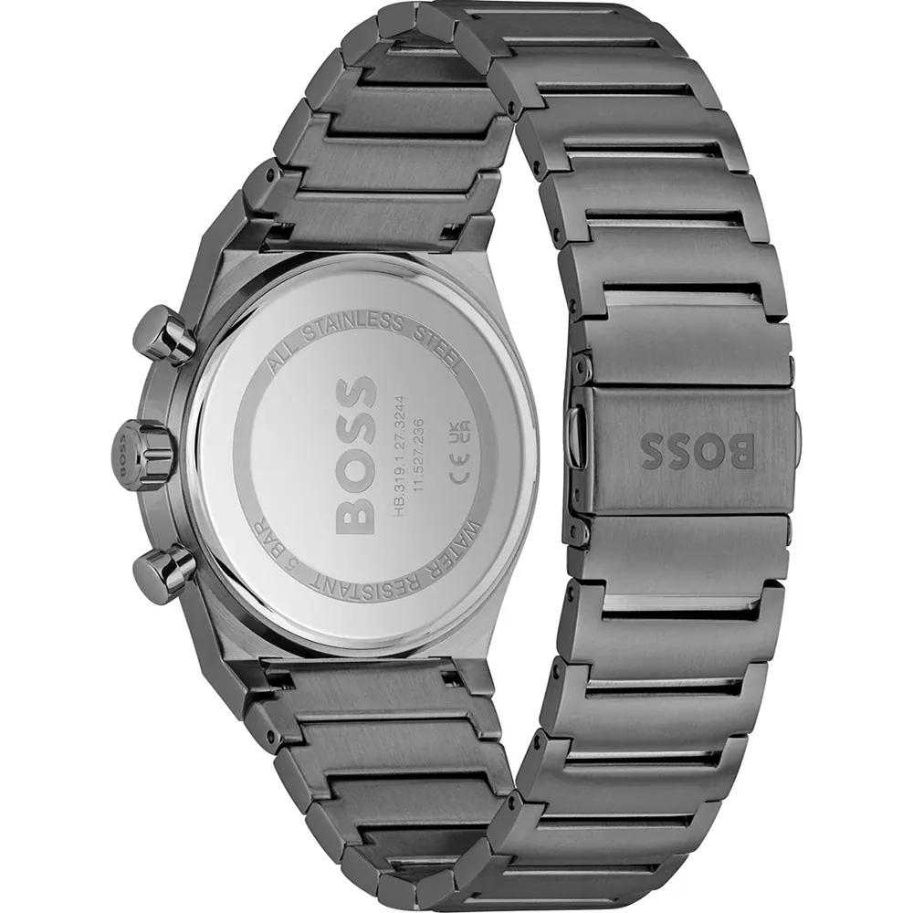 BOSS Candor Chrono Blue Anthracite Stainless Steel Bracelet Men's Quartz Watch 1514223