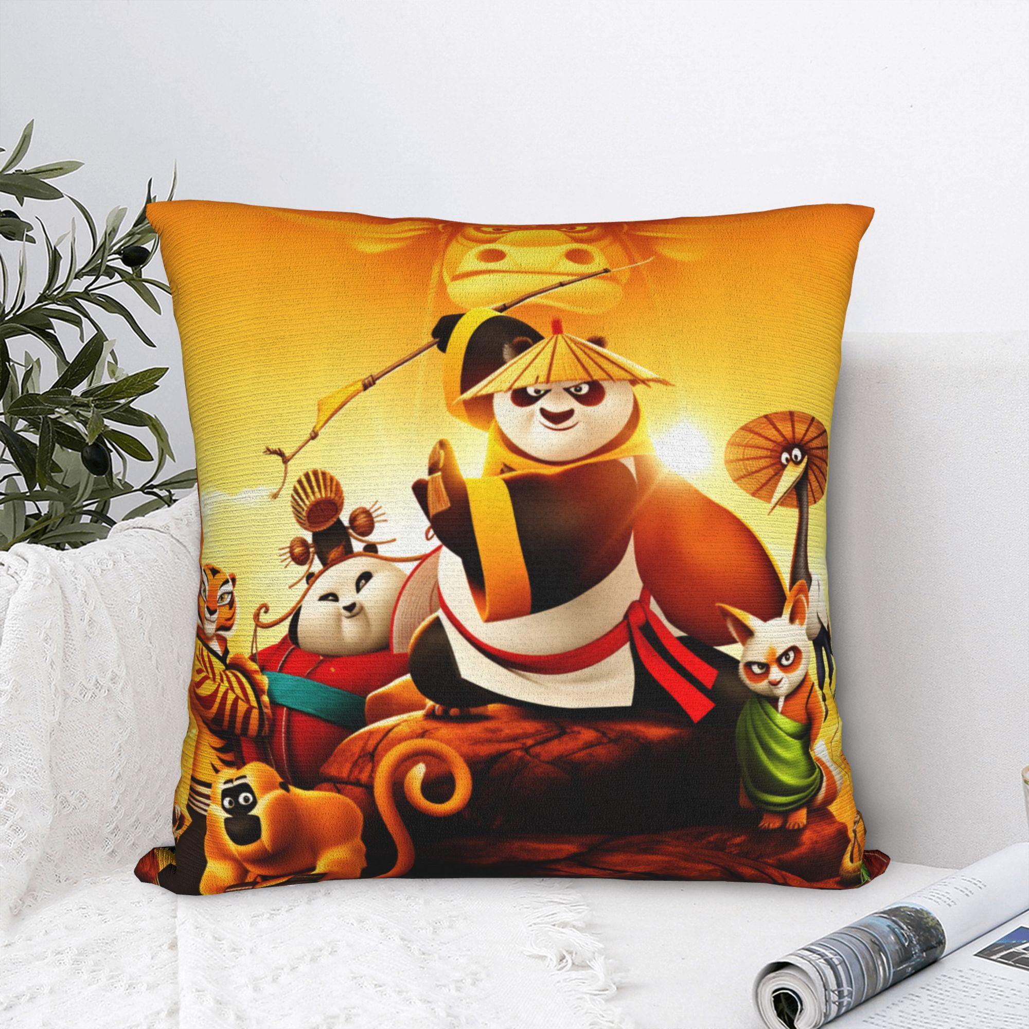 Fine Glasses Unisex K Ung F-Fu Panda Pillow Case Retro Trendy Pillow Cover Custom Pillowcases For Sofa Home Decor