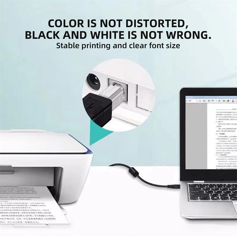 USB Type C To USB Type B 2.0 Cable for New MacBook Pro HP Canon Brother Epson Dell Samsung Printer Type C Printer Scanner Cables