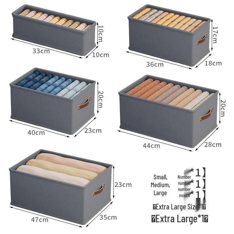 

Oxford Cloth Moisture-Proof Drawer Storage Box for Clothes and Pants Single Pack [Oxford Cloth/No Odor/Washable]