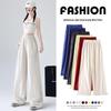 Baleno Women's Quick-Dry Ice Silk Wide-Leg Cargo Pants