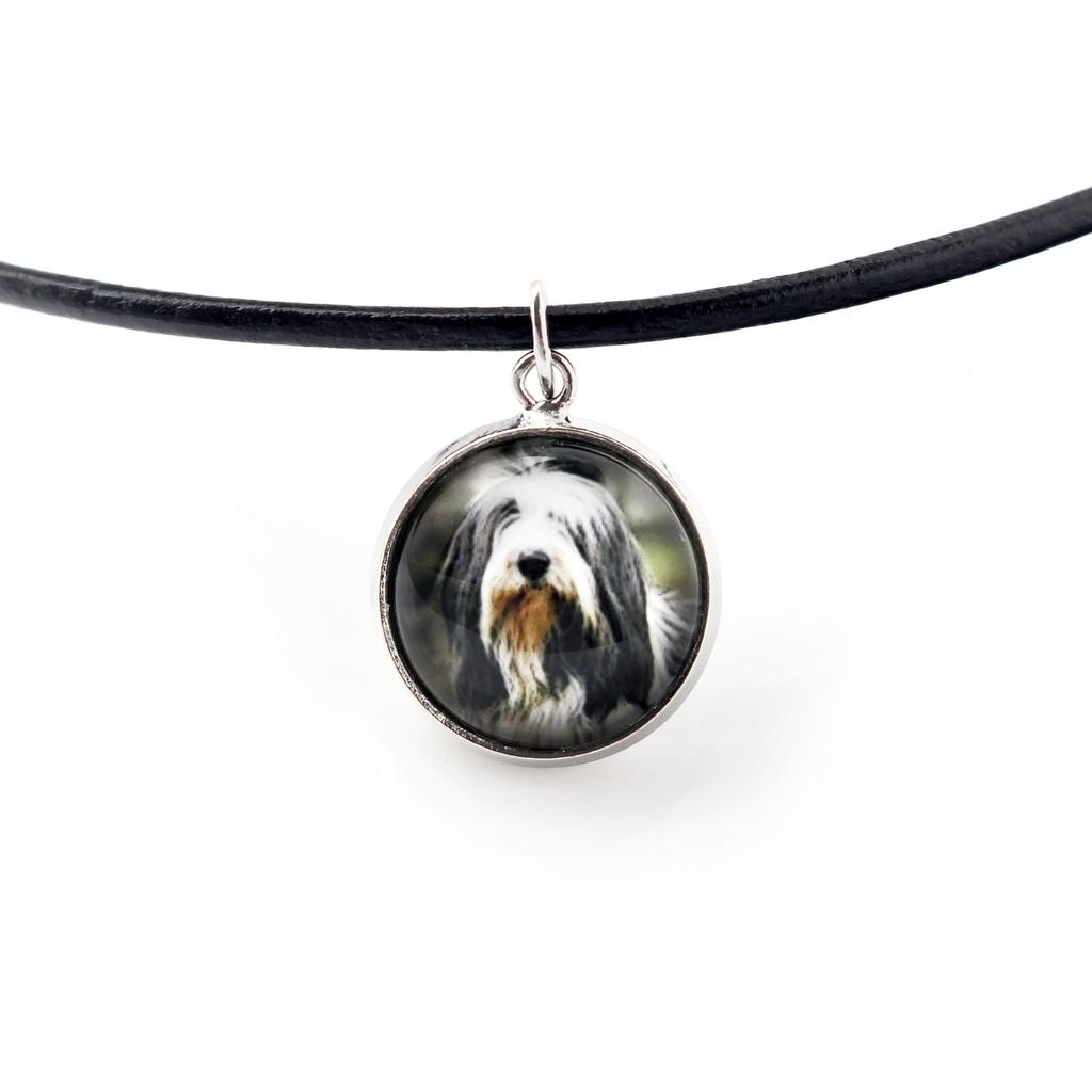 Bearded Collie, Highland Collie, Mountain Collie – A set of jewelry with your photo, handmade set | Art-Dog