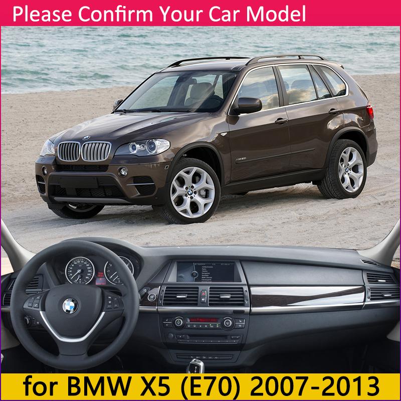 For BMW X5 E70 2007~2013 Anti-Slip Anti-UV Mat Dashboard Cover Pad Sun Shade Dashmat Protect Carpet Accessories 2009 2010 2012