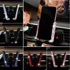 Crystal Car Phone Holder Air Vent Mount Clip Diamond Universal Smartphone Stand Hands-Free Car Accessories Bracket for Women