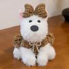 Cute Little Fragrant Style Western Highland Plush Toy Girl Birthday Gift Plaid Skirt Dog Office Doll