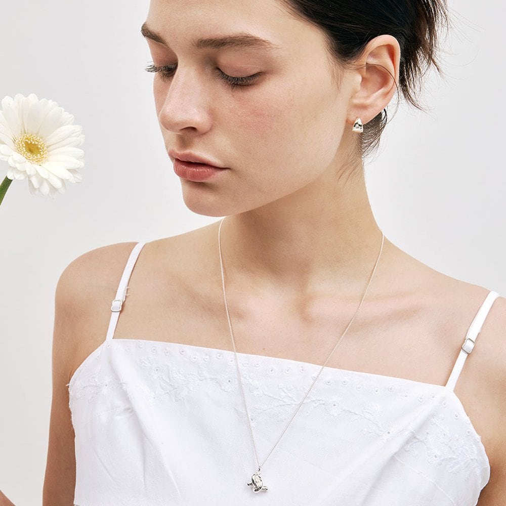 Pretzel Pendant Necklace