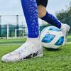 Scarpe da calcio da uomo Scarpe da calcio alte con punte lunghe alla caviglia AG/TF Scarpe da calcio per bambini con tacchetti per erba da esterno Scarpe da calcio sportive da allenamento