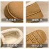Support customized thick-soled cotton shoes, non-slip soft-soled fashionable warm shoes, piled and thickened Birkenstock bread shoes, shallow mouth