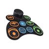 Electronic Drum Set with 2 Speaker Roll Up Drum Pad 9 Pads Supports MIDI Various Audio Connection Headphone Jack 18