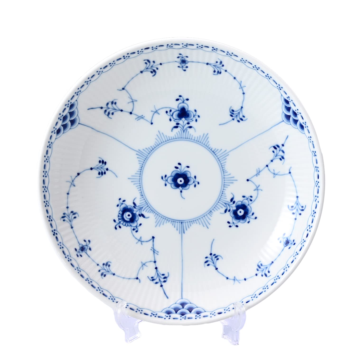 

Royal Copenhagen Blue Fluted Half Lace Deep Plate, 20cm, 1102730, 1061051 [Parallel Import]