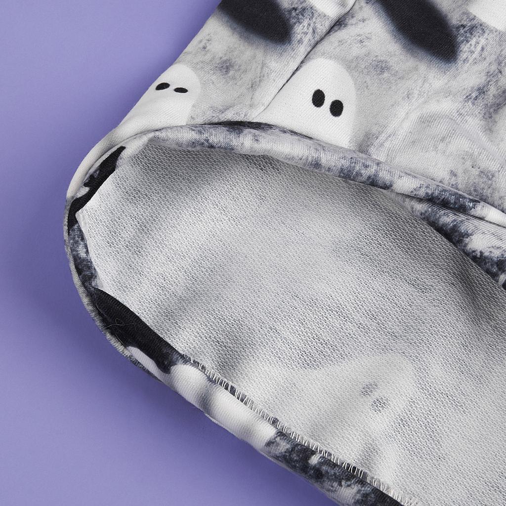 Hundekleidung Halloween Shirts Hund Hündchen Cooles Geistermuster Kapuzenpullover Hundekleidung Hunde Sweatshirts Bekleidung Haustier Rollkragen Welpe für D