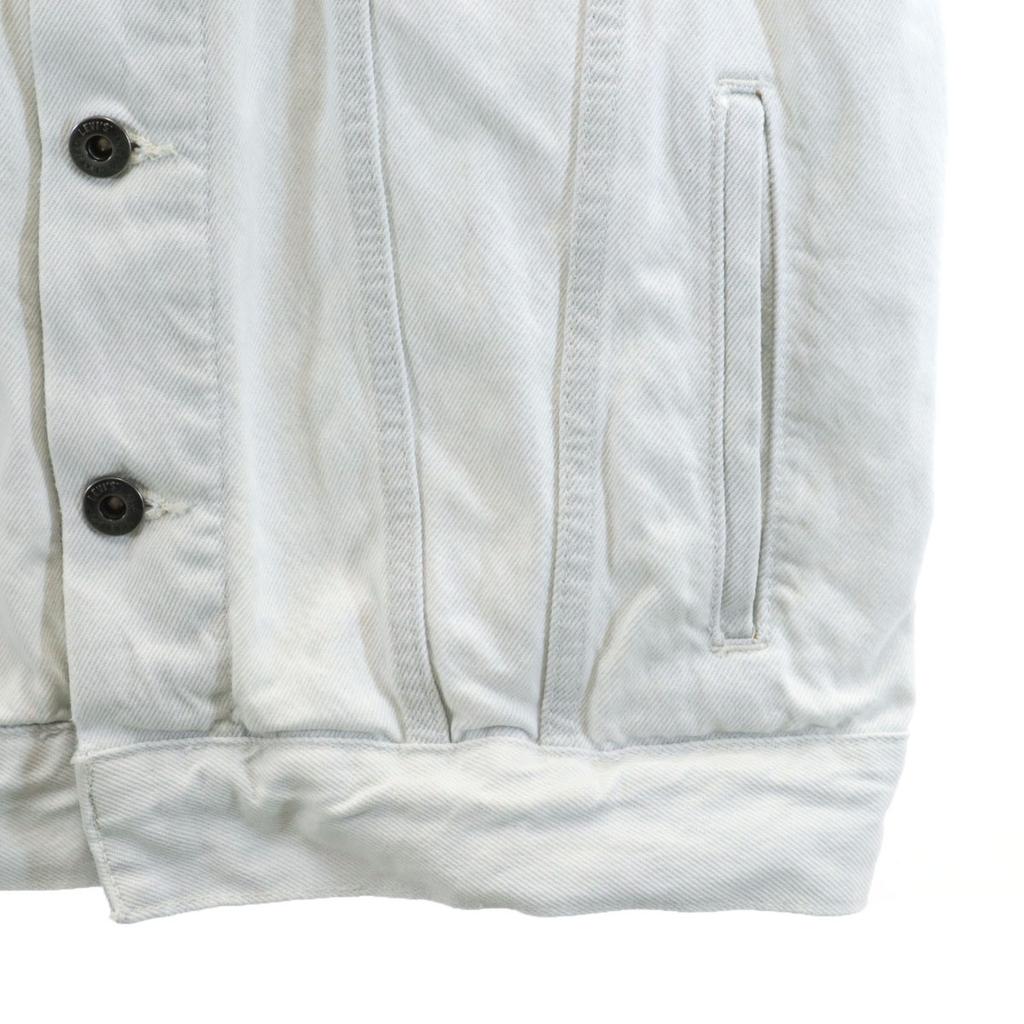 Levi's Big E Denim Jacket S White System Jeans Men's Used